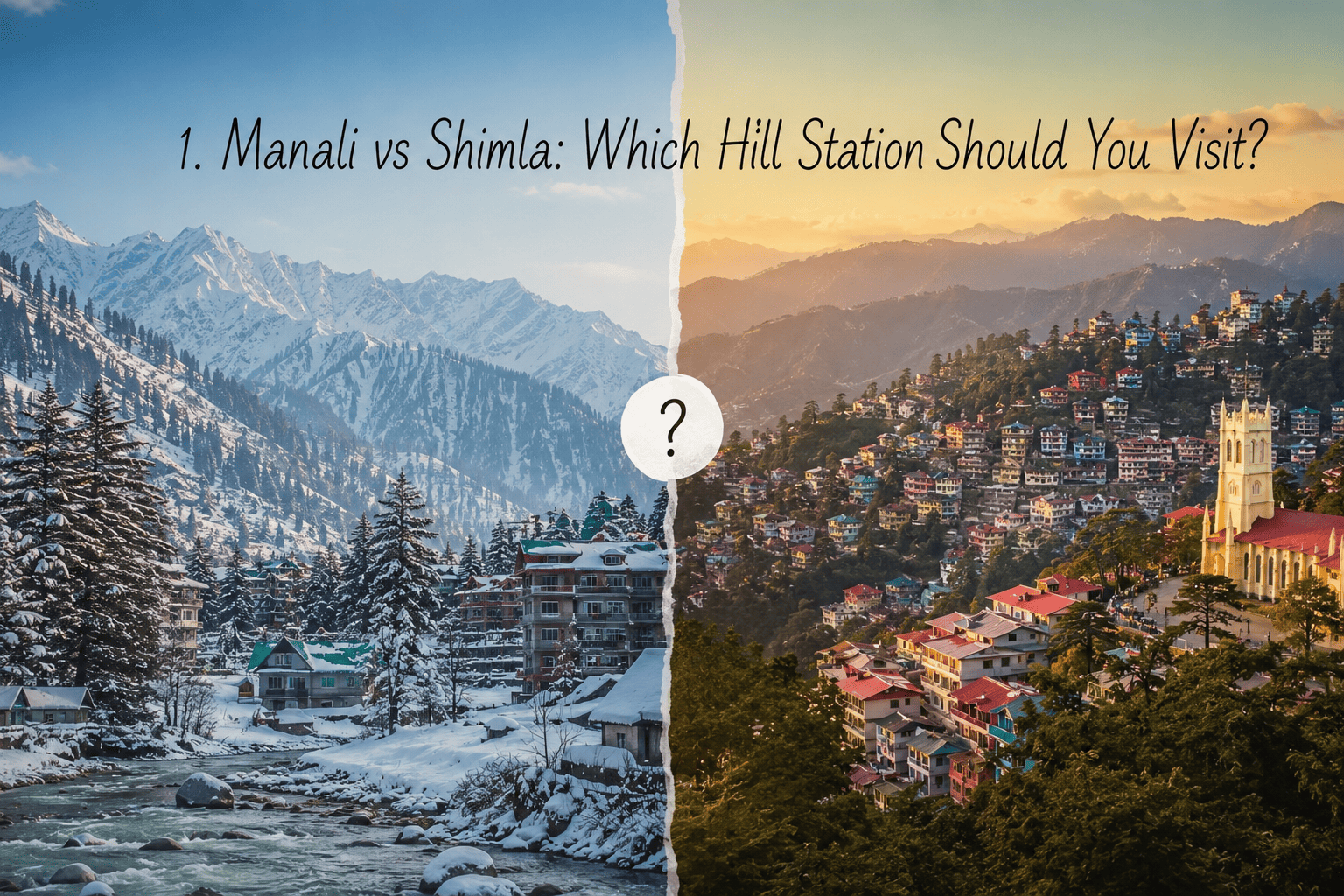 Manali vs Shimla: Which Hill Station Should You Visit?
