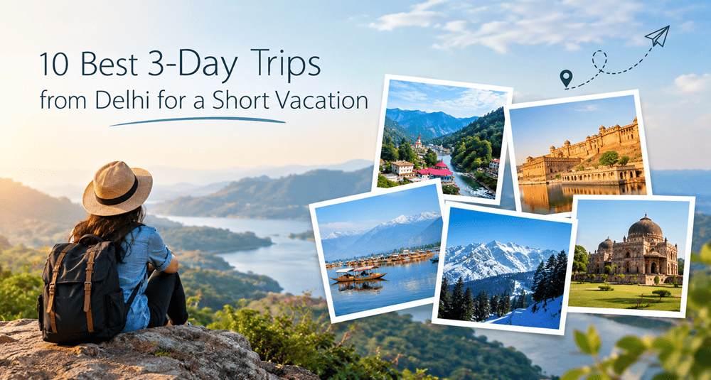 10 Best 3-Day Trips from Delhi for a Short Vacation