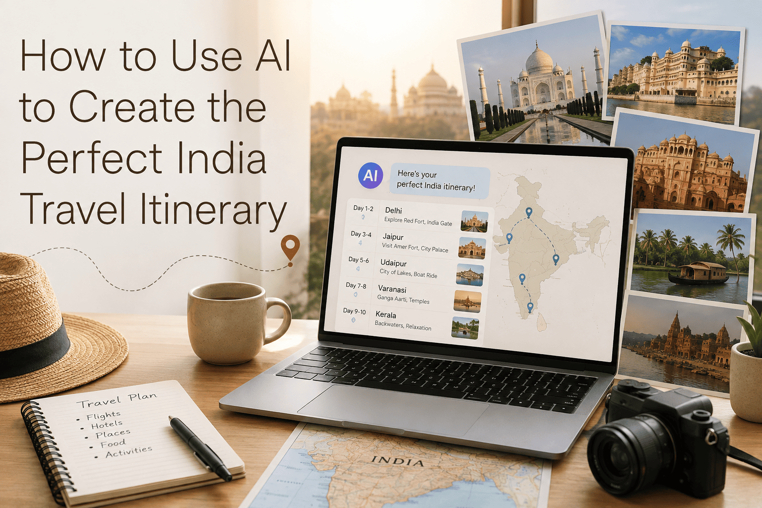 How to Use AI to Create the Perfect India Travel Itinerary
