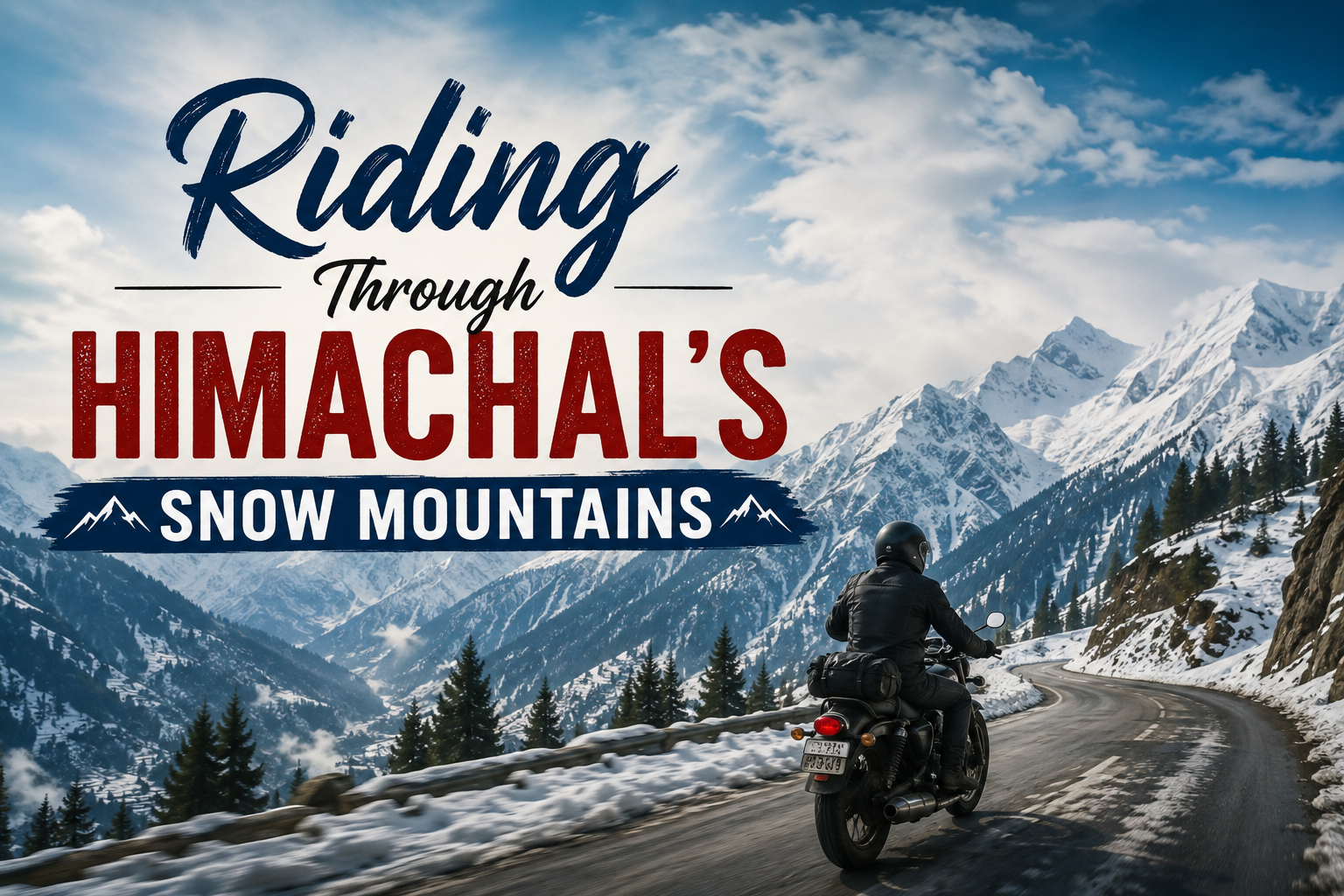 Himachal Pradesh Biking Road Trip: Snow-Covered Mountain Roads With Friends