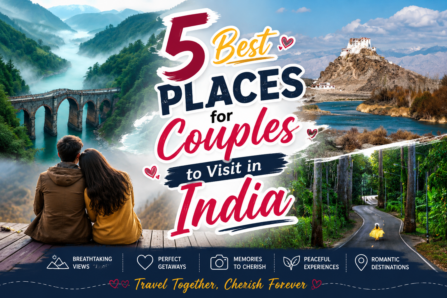 5 Best Places for Couples to Visit in India