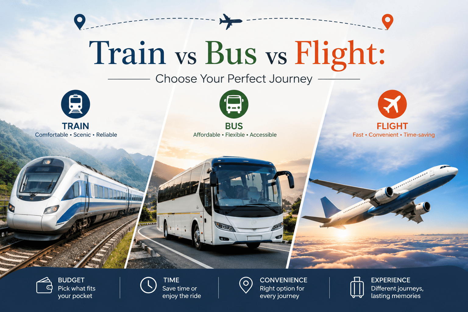 Train vs Bus vs Flight: Which Is Best for Your Trip?