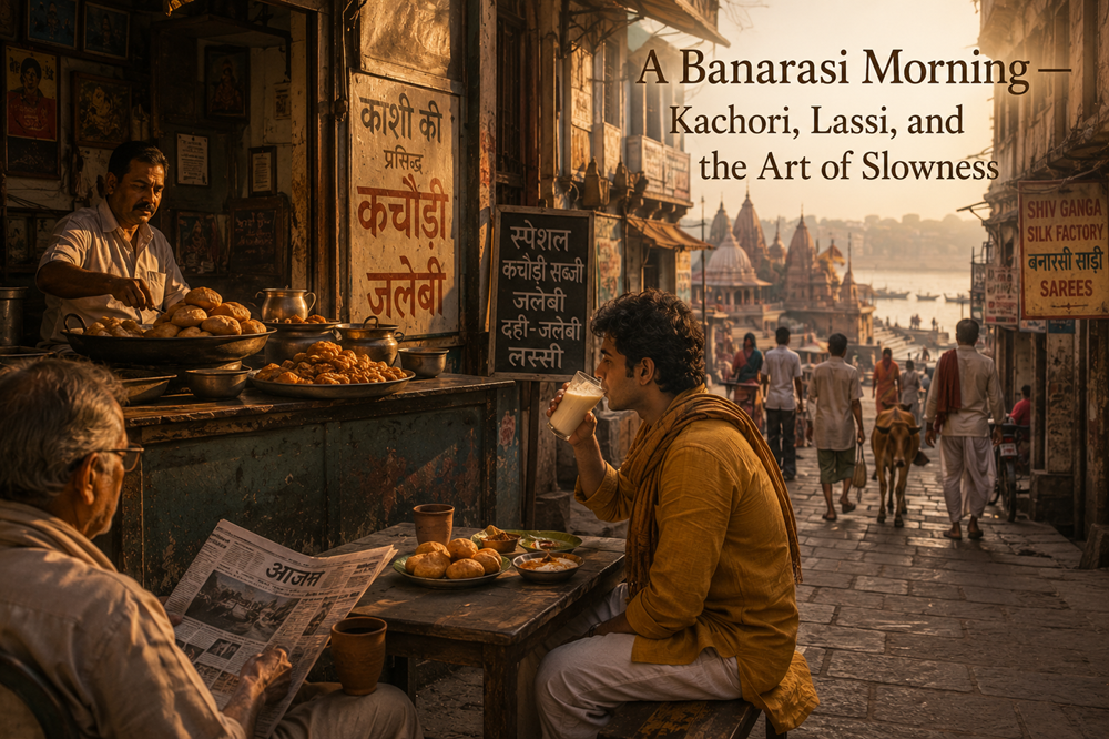 A Banarasi Morning — Kachori, Lassi, and the Art of Slowness